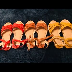 Zara girls leather sandals